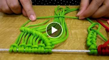 Macrame art basic# in marathi # Work easy 11 different types of knots and hiche # शिका ...