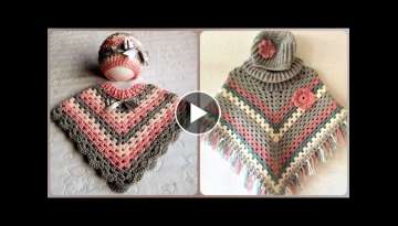 Beautiful and famous crochet baby cap shawl shrug design collection ideas