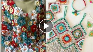 Stylish and trendy women crochet blouse and top patterns