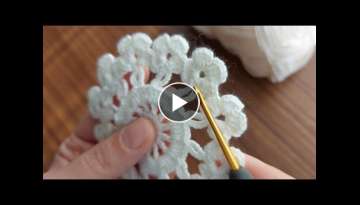 Super Easy Crochet Knitting Motif Çok Kolay Şahane Çok Güzel Tığ İşi Motif Yapılışı