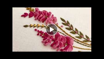 Hand Embroidery:Very Cute Spring Flowers Embroidery - Neckline Embroidery - Universal Embroidery