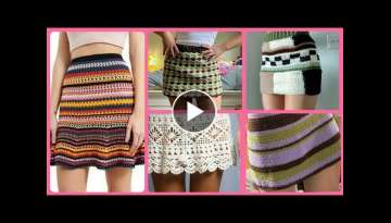 Top Trendy And Beautiful Crochet Hand Knitted Skirts Designs And Ideas For Women