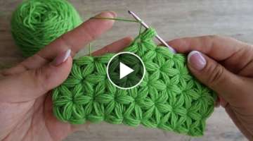 Узор крючком «Звездочки» | Crochet 