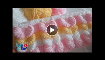 Cómo tejer en punto chongo o moño en 3D tejido a crochet //How to crochet a 3D chongo stitch ??...