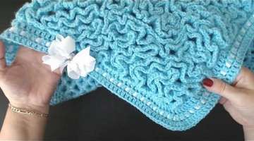 Crochet Blanket. Crochet WRIGGLE BLANKET this is AMAZING and so much FUN