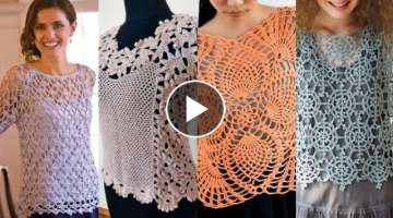 Latest demanding crochet tops designs for girls and women's