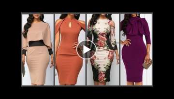 latest Bodycon pencil dresses collection for women