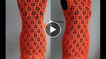 How to crochet tunic dress vestido free pattern gratis patron tutorial