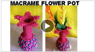 DIY Beautiful Macrame Flower Pot| Easy to make| New design| #3