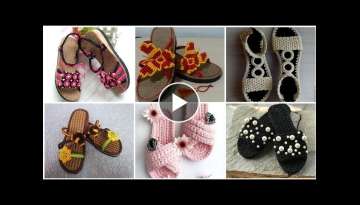 highly demanding handmade crochet flip flop flat sandals and slippers design patterns and ideas