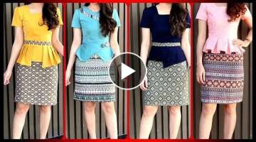 Perfact Looking Office Wear Outfits Short Skirt With Blouse Designs For Ladies 2019