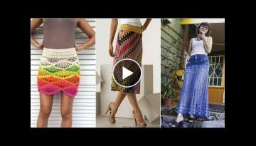 Luxurious and elegant crochet hand made skirts designs and pattern for girls 2020