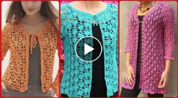 Beautiful Crochet Sweater New Pattern Designs For Girls