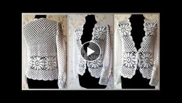 Latest new womens crochet jacket and sweater design collection ideas