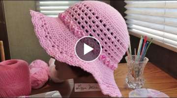 Part 2 Crochet Sparkly Summer Sun Hat
