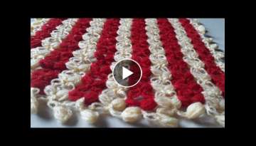 #crochet#doormat#tablemat#blanket#thalposh/ wollen craft/swal design/bad cover/क्रोशि...
