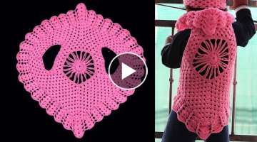Crochet bolero jacket/cardigan | Easy crochet cardigan sweater for girls