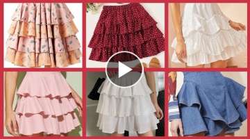 Top Stylish Ruffle mini skirts designs for women 2k20 - Mini Ruffle skirts Designs
