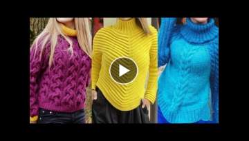 Stylish Woolen Sweater Design //Latest Girls Sweater Design Ideas , New Fashion Sweater