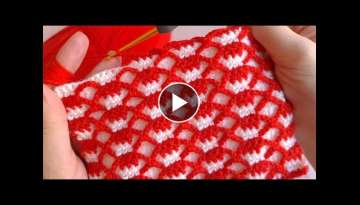 572- HERKES BAYILDI, SÜPER KOLAY YELEK HIRKA ATKI ŞAPKA MODELİ/ Tejidos crochet stitch
