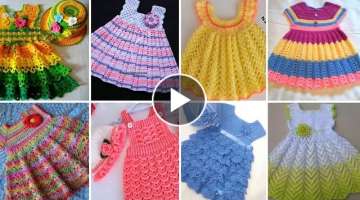 Crochet baby dress models, New design crochet baby dress models