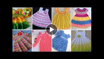 Crochet baby dress models, New design crochet baby dress models