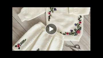 Top Beautiful Hand Embroidery design for Baby Sweater/Baby Suit