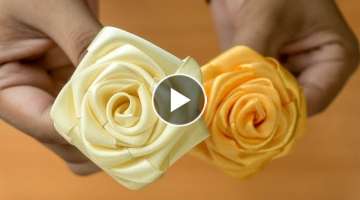 Realistic and Super Easy Ribbon Roses: Wedding DIY Flowers