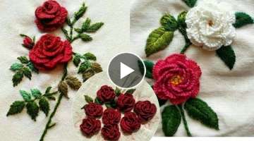 Hand Embroidery - Brazilian Rose Emboidery /14