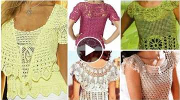 Vintage dress design/Fancy crochet knitted cut out cricle lace pattern women fashion blouse,Vest ...