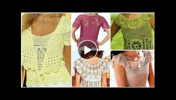 Vintage dress design/Fancy crochet knitted cut out cricle lace pattern women fashion blouse,Vest ...