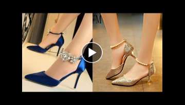 Gorgeous and beautiful fancy high heels party wear shoes designs ideas for hottest girls