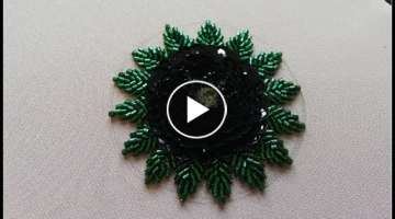 hand embroidery:easy bead embroidery