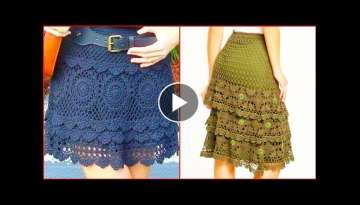 Outstanding and marvellous hand Knitted Crochet Skirts Designs For High Class Women's