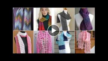 Bolero style crochet knitting scarf designs and pattern/ Girls fashion 2021 #winter season