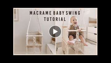 How to: Macrame Baby Swing Tutorial