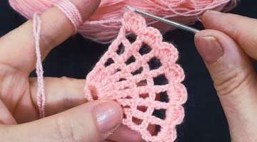 Süper kolay tığ işi örgü model & Super easy crochet knitting pattern