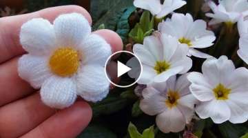How to crochet a puff stitch flowers / easy crochet flower pattern making / diy flower