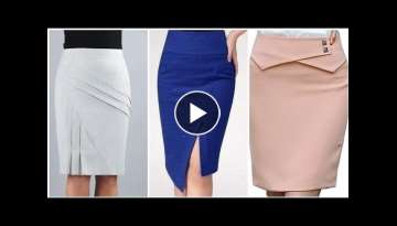 very impressive and innocent weastern designer women professional look midi skirt 2021
