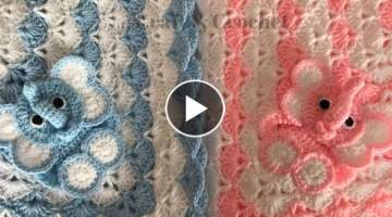 Crochet Elephant/Crochet baby blanket/crochet animal blanket/crochet blanket pattern