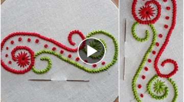 hand embroidery bead stitch and moti tanka for hand design