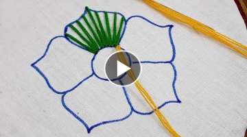 Hand Embroidery Flower Design - Spider Web Stitch Embroidery | Spider Web Stitch Tutorial