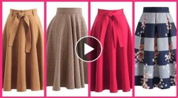 Most Beautiful And Stylish Trending Midi Skirts Designs Ideas For women/stylish skirts women 2020...