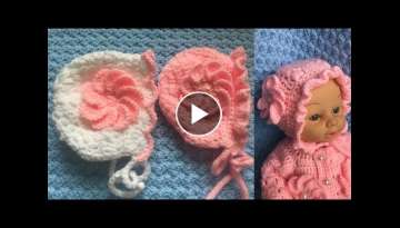 How to crochet Baby Bonnet hat/Easy crochet Baby hat