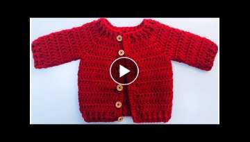 Kindness Day newborn baby crochet cardigan sweater 0 to 3 months for boys and girls #214