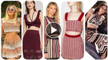 attractive And Impressive crochet knitting embroidered dresses Designe collection #crochet #fashi...