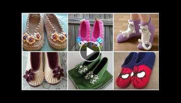 Most Beautiful And Stylish Crochet Knitted Shoes And Socks Designs Patterns