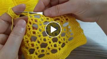 Super summery crochet knitting pattern / Yazlık Tığ işi örgü modeli / Sommer Häkelstrickmu...