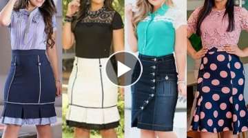 modren style woman skirt blouse design mini skirt/denim skirt/pencil skirt blouse collection