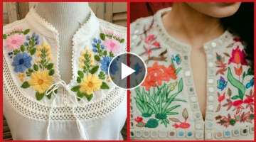 Latest gorgeous hand embroidery dresses style and ideas for womens 2019